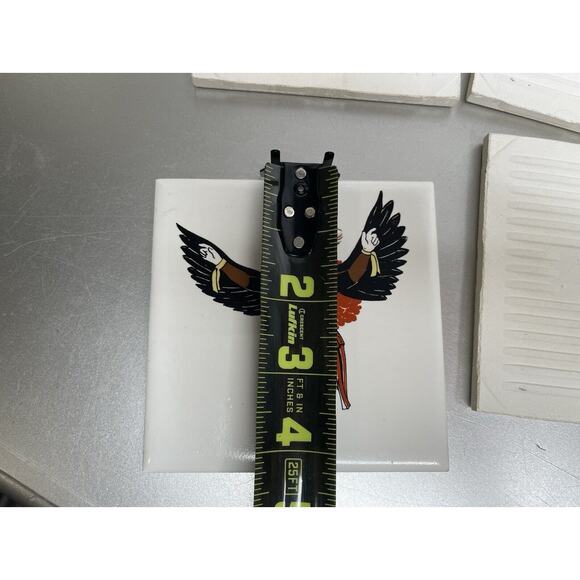 Kay Mallek Native American Dancer Kachina Totem Set 6 Coasters Made USA - Picture 7 of 8